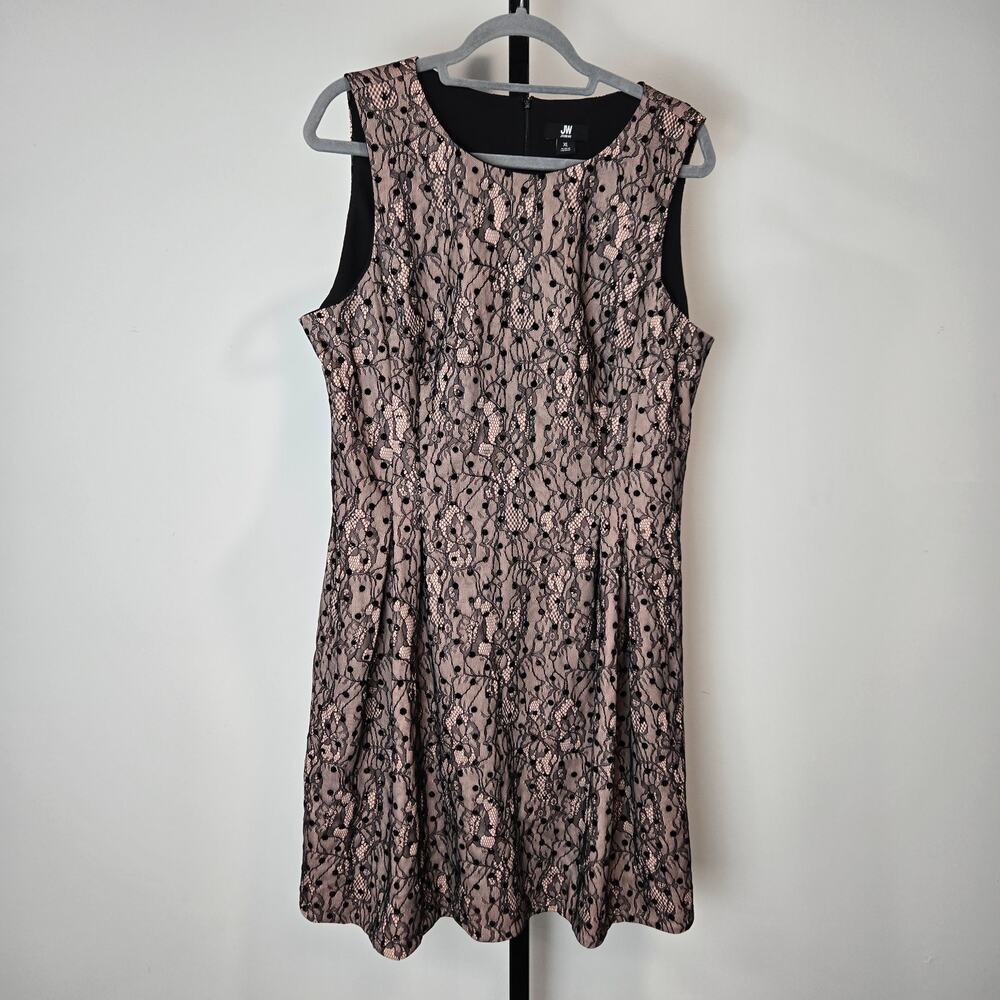 Jason Wu Black Lace Fit and Flare Dress Pink Whimsygoth Witchy Fairy‎ XL